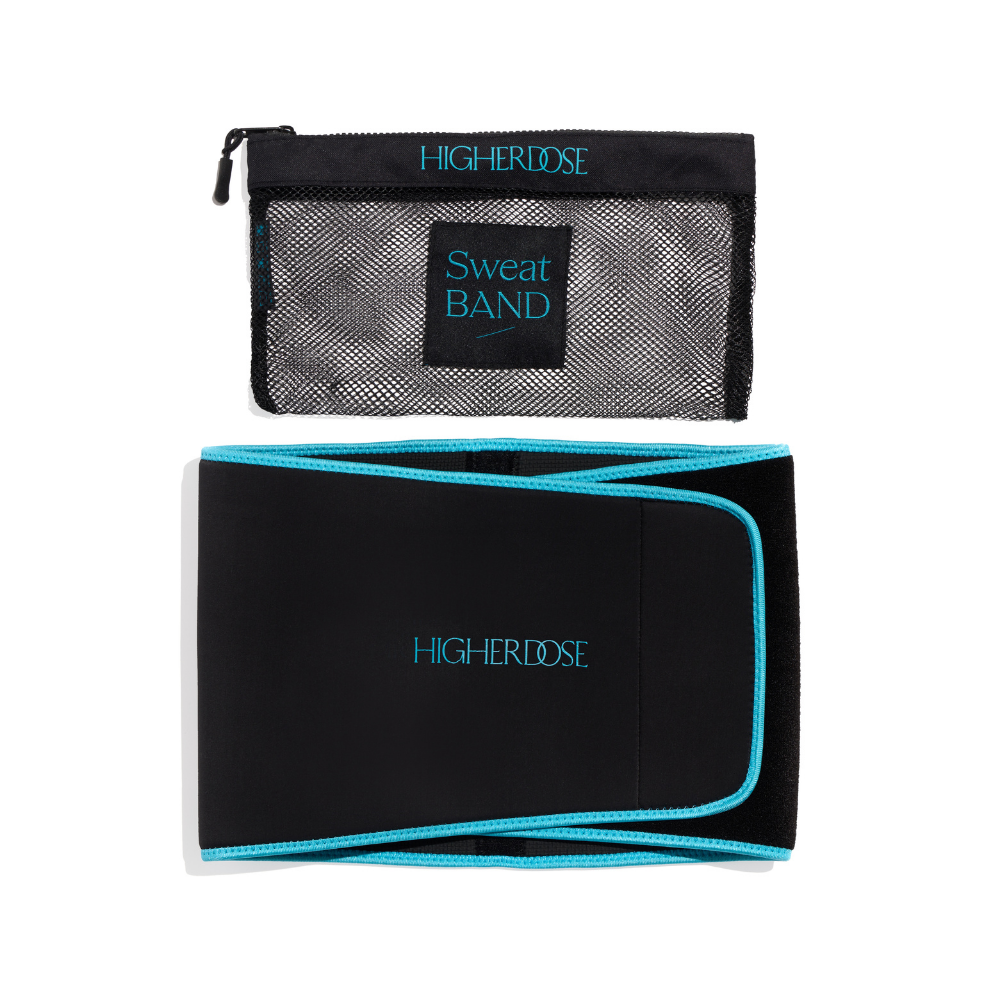 HigherDOSE® SWEATBAND termoriba keha soojendamiseks, higistamiseks ja nimmepiirkonna toetamiseks