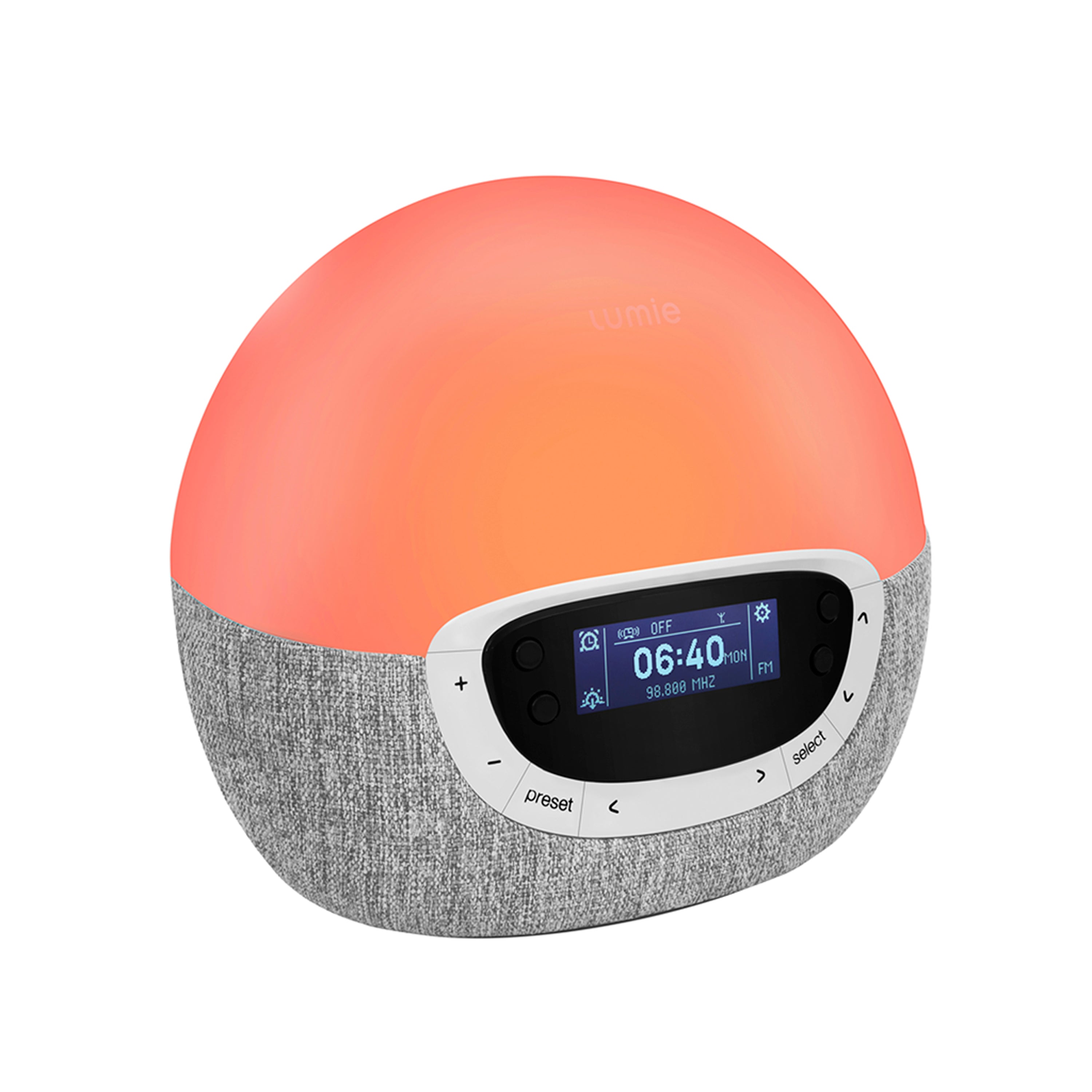 Bodyclock Shine 300 – light alarm clock with radio, white noise and 15 sounds