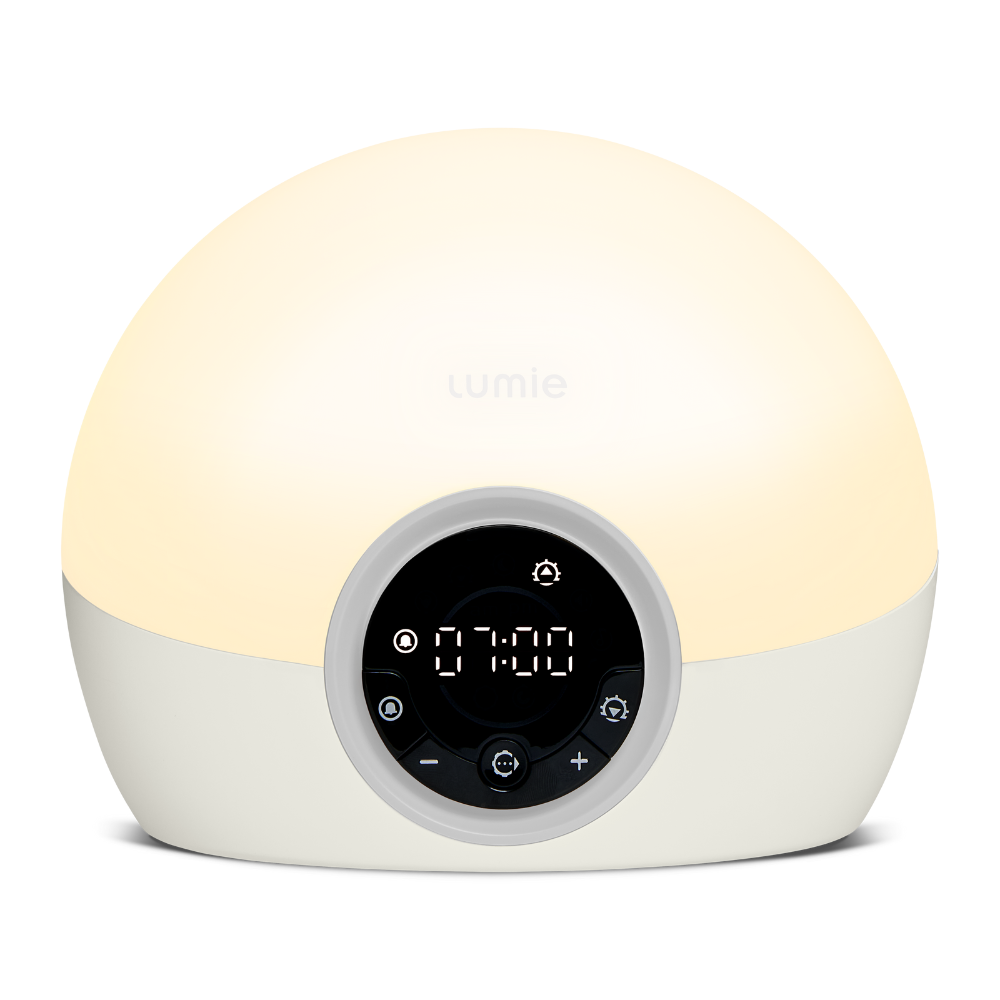 Bodyclock Spark 100 – light alarm clock with 30 min. sunrise, dimming screen and sound signal