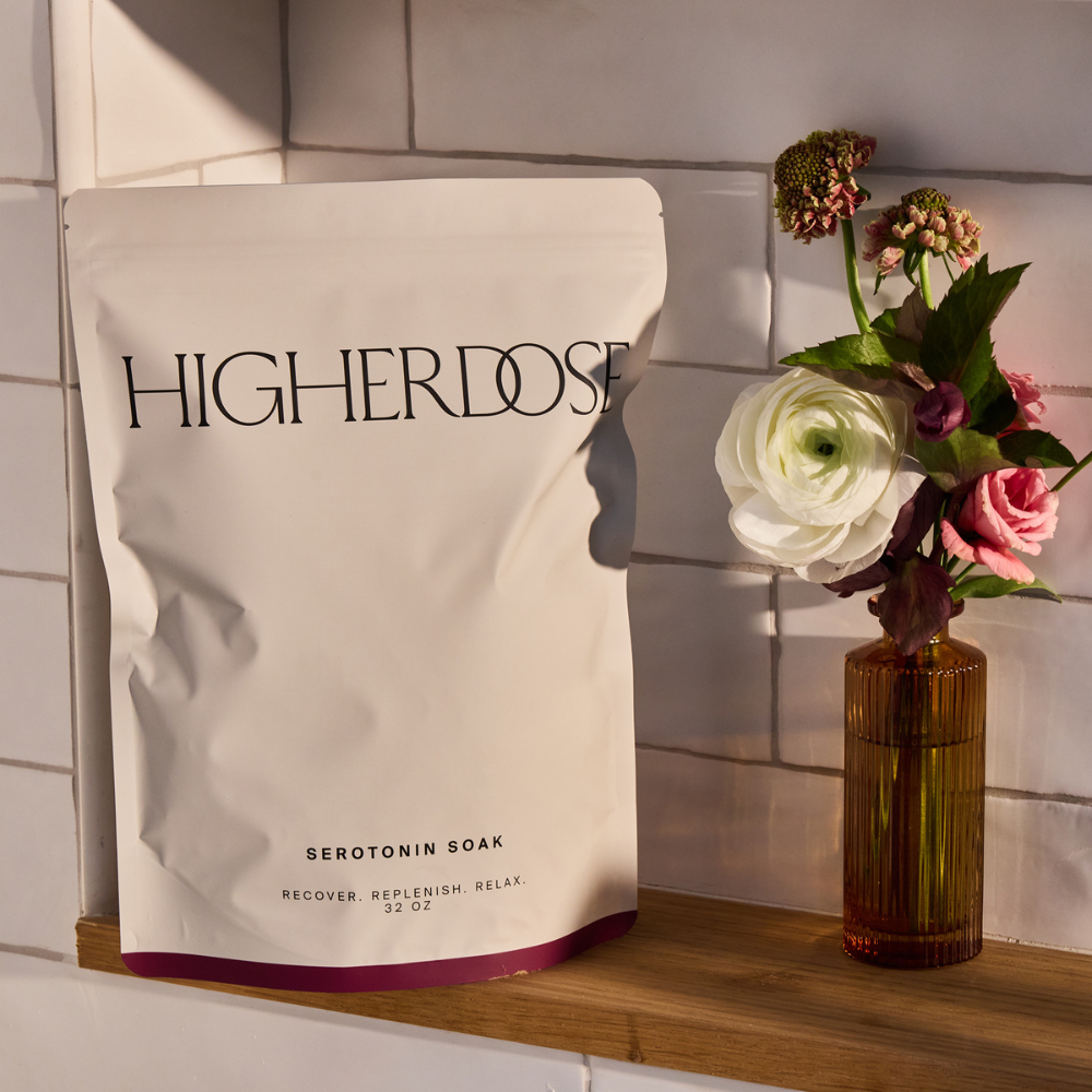 HigherDOSE Serotonin Soak – magnio vonios druskos nervų sistemai ir atsipalaidavimui