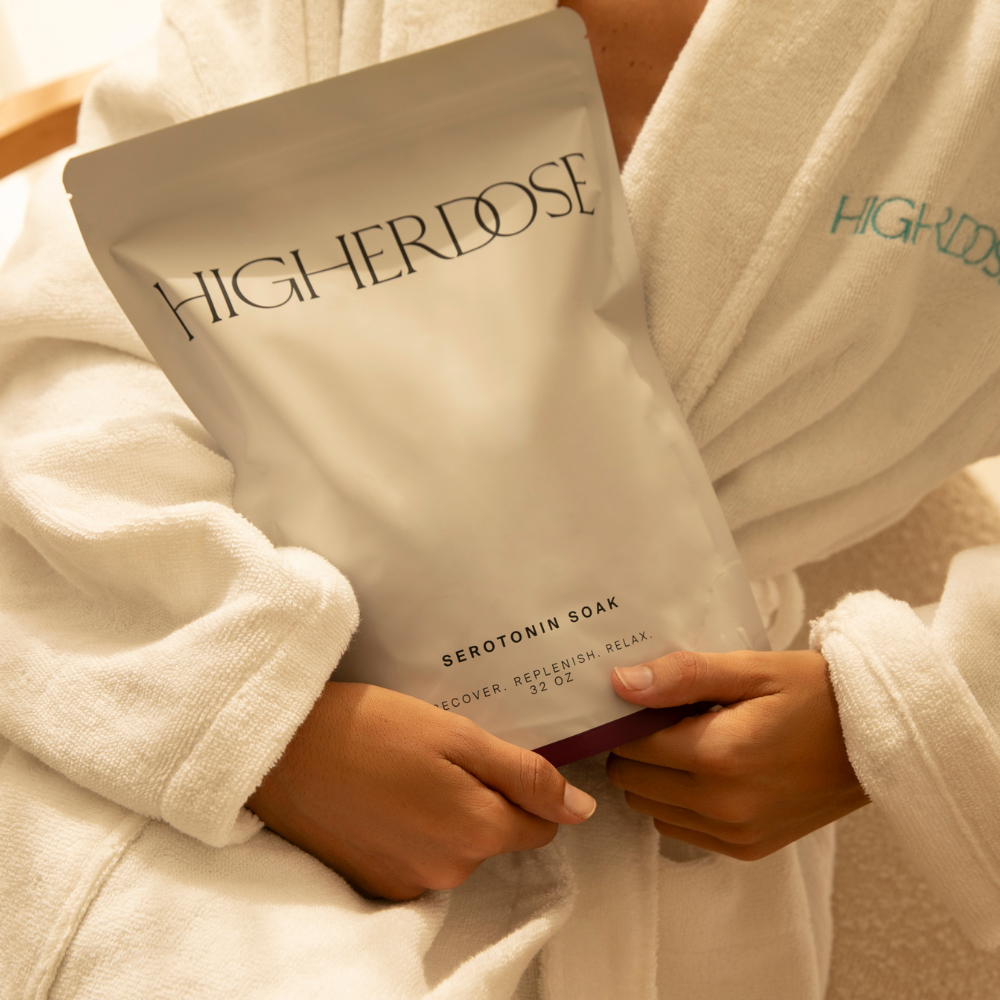 HigherDOSE Serotonin Soak – magnio vonios druskos nervų sistemai ir atsipalaidavimui