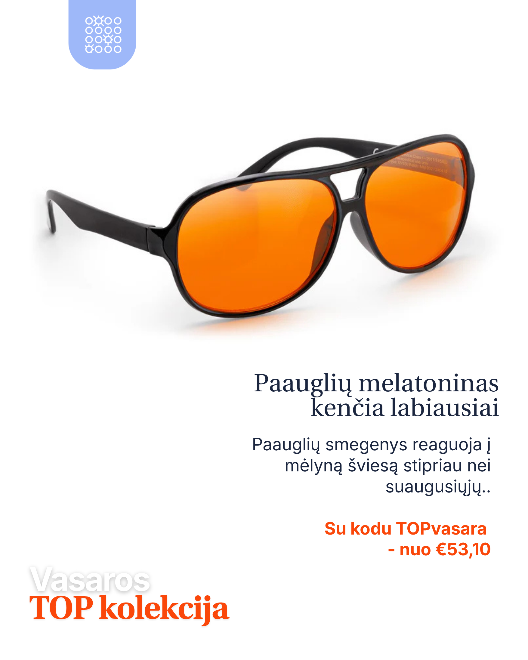 MelaMedic® sertifitseeritud unenäoprillid BER II